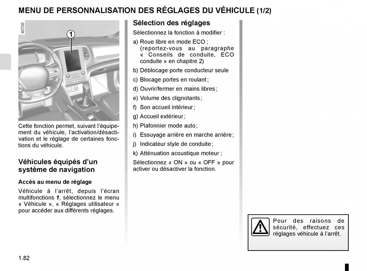 Renault Megane IV 4 manuel du proprietaire / page 88