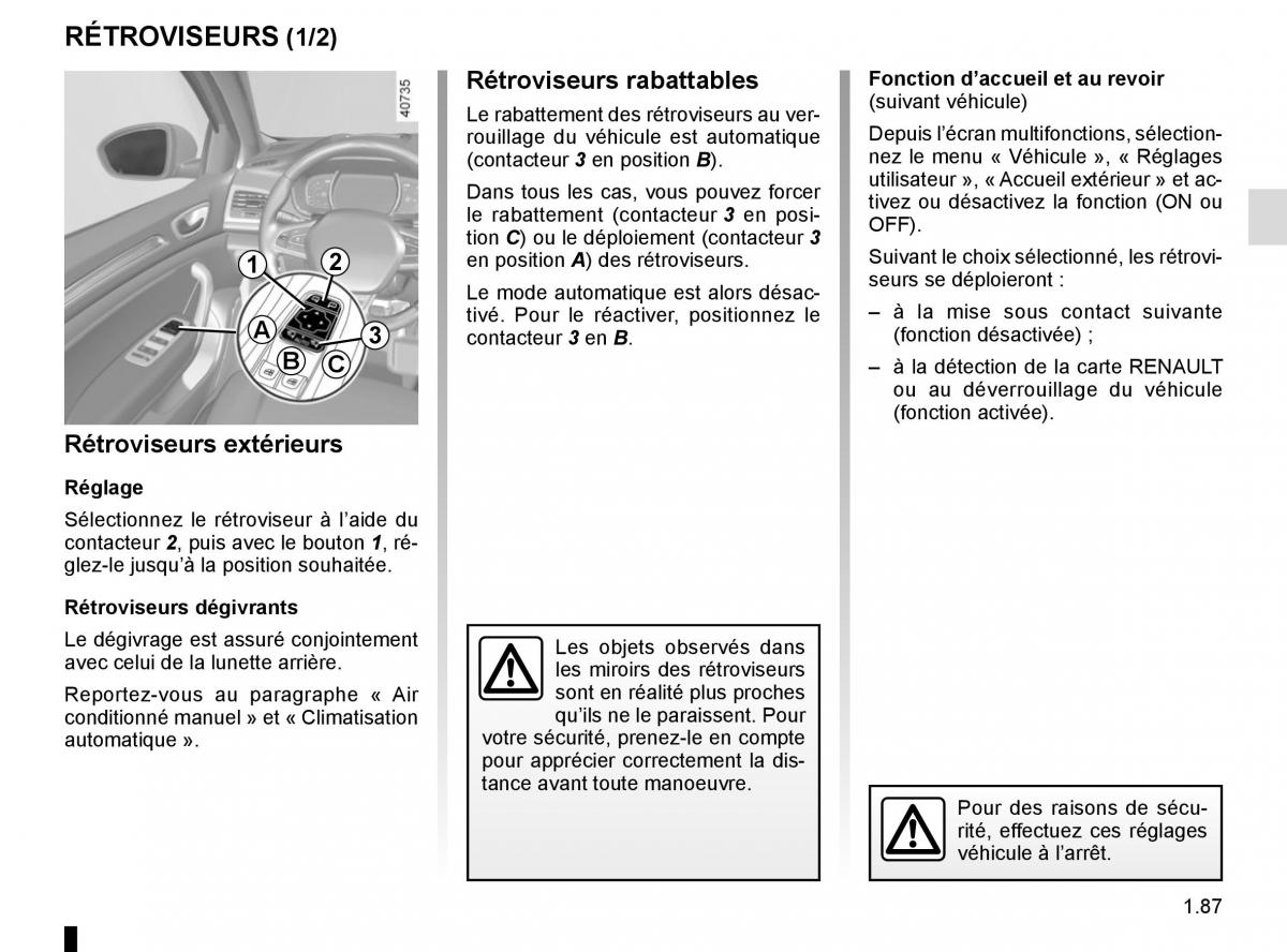 Renault Megane IV 4 manuel du proprietaire / page 93