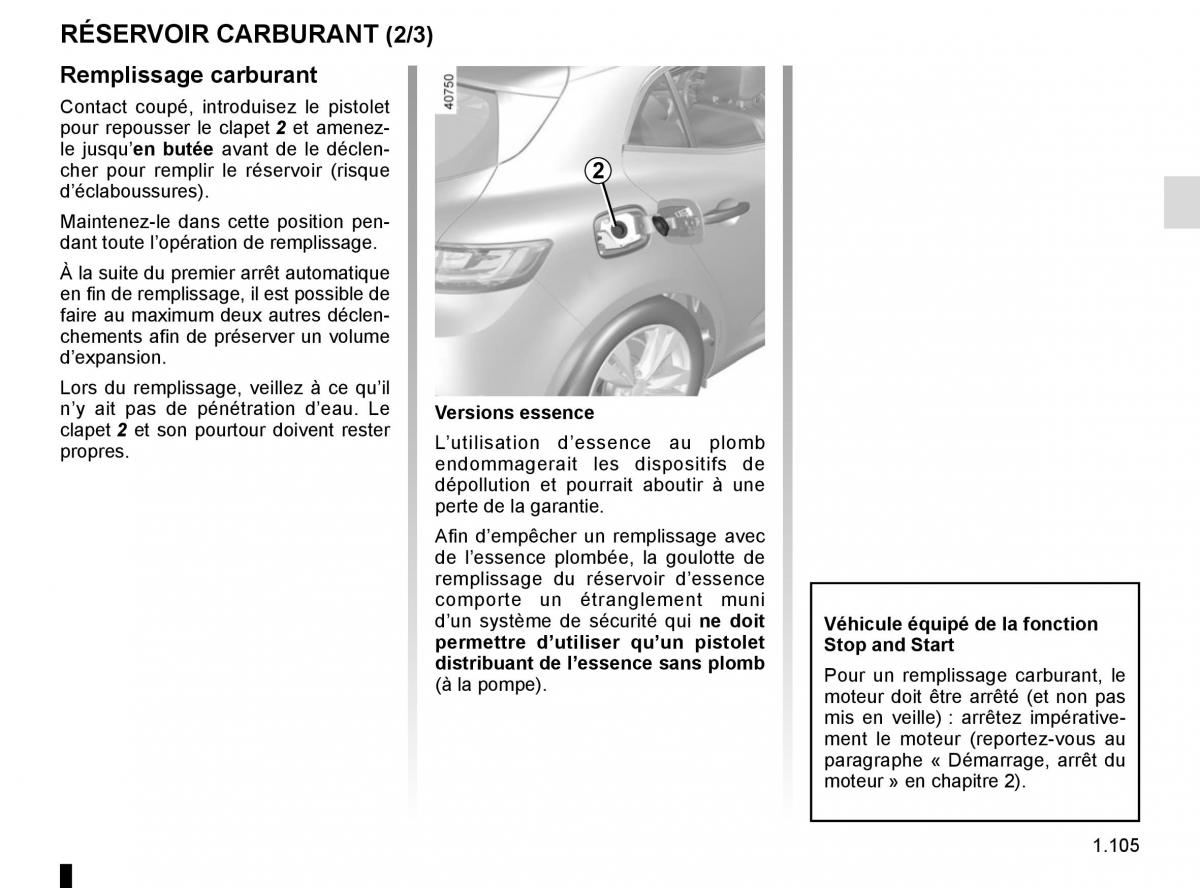 Renault Megane IV 4 manuel du proprietaire / page 111