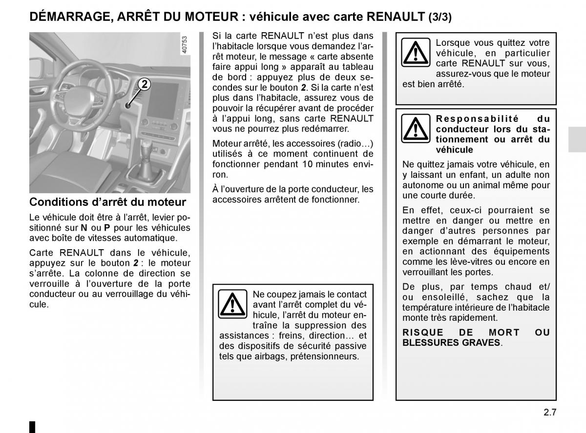 Renault Megane IV 4 manuel du proprietaire / page 119