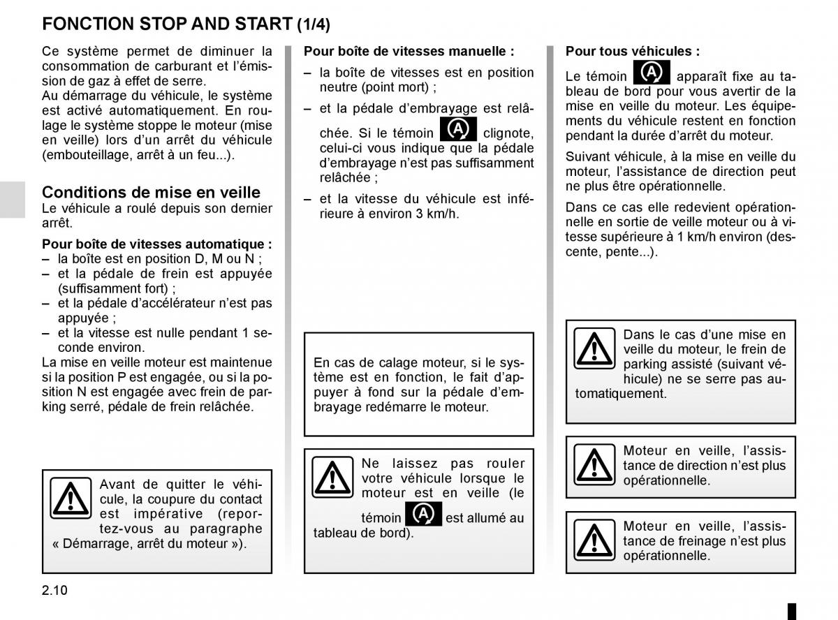 Renault Megane IV 4 manuel du proprietaire / page 122