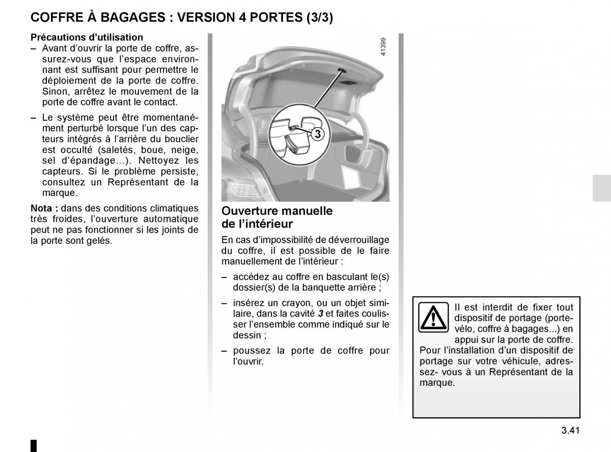 Renault Megane IV 4 manuel du proprietaire / page 235