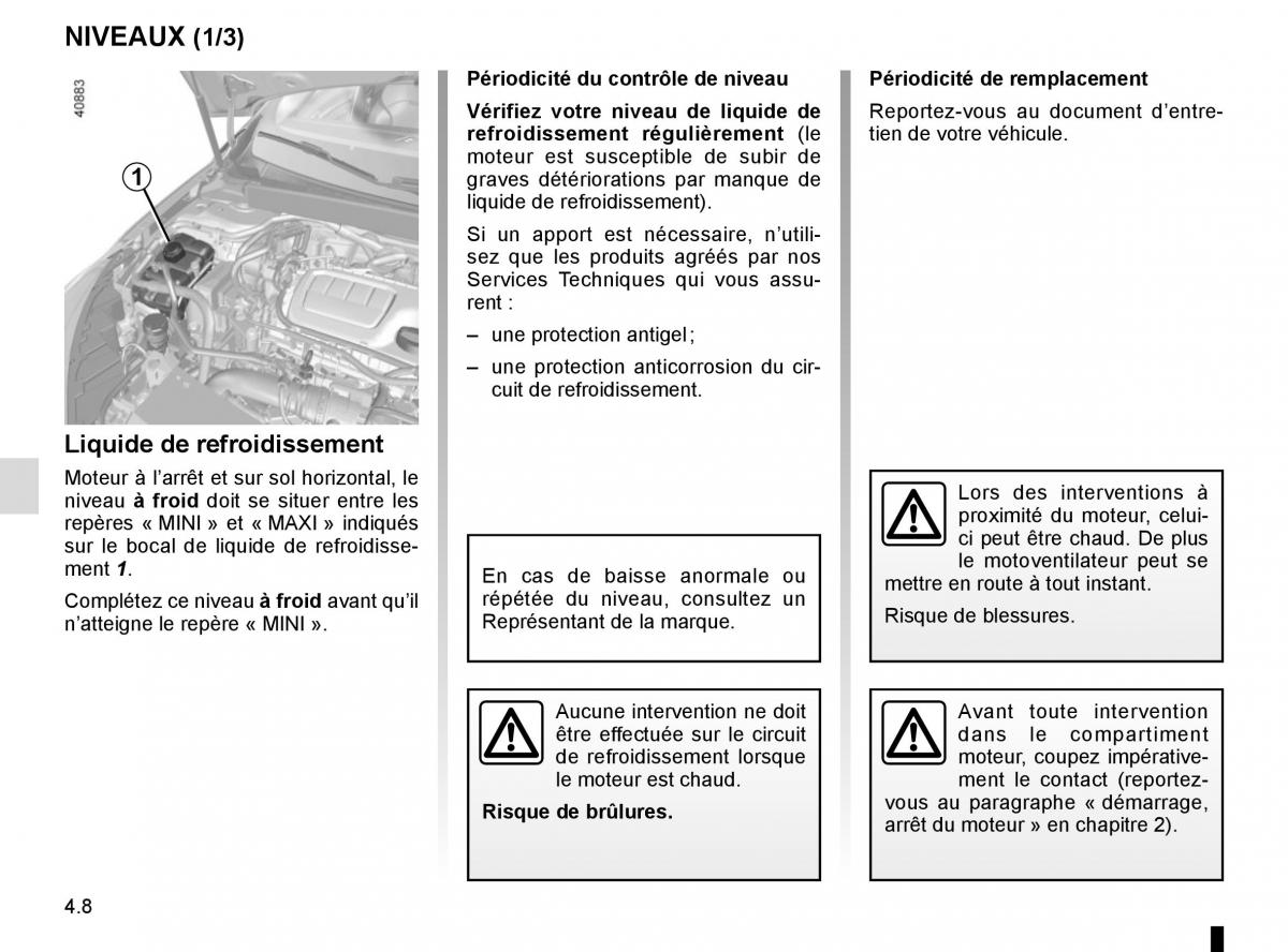 Renault Megane IV 4 manuel du proprietaire / page 258