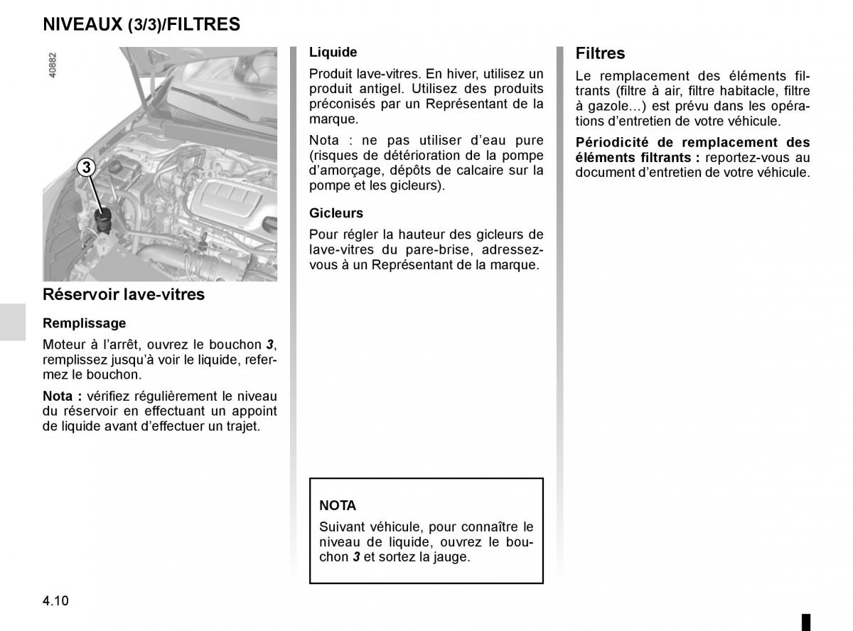 Renault Megane IV 4 manuel du proprietaire / page 260