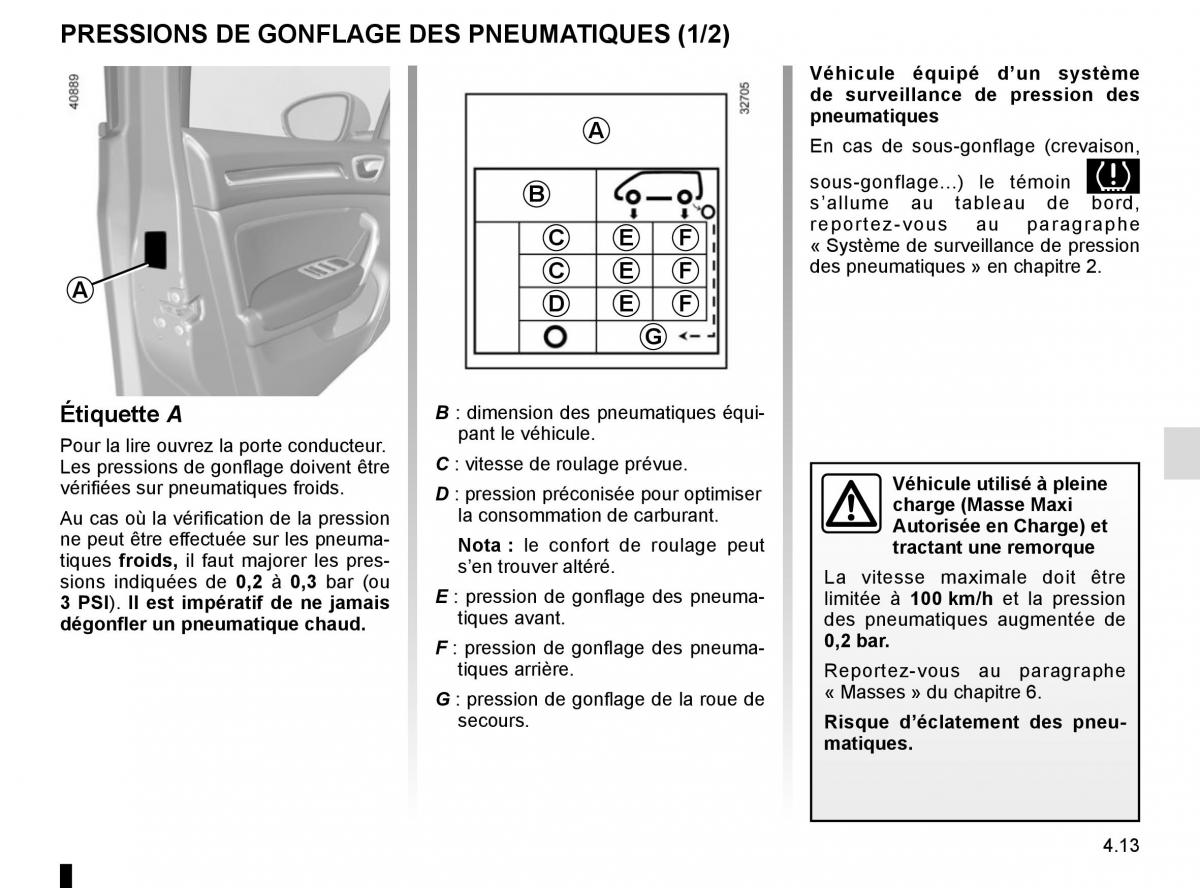 Renault Megane IV 4 manuel du proprietaire / page 263