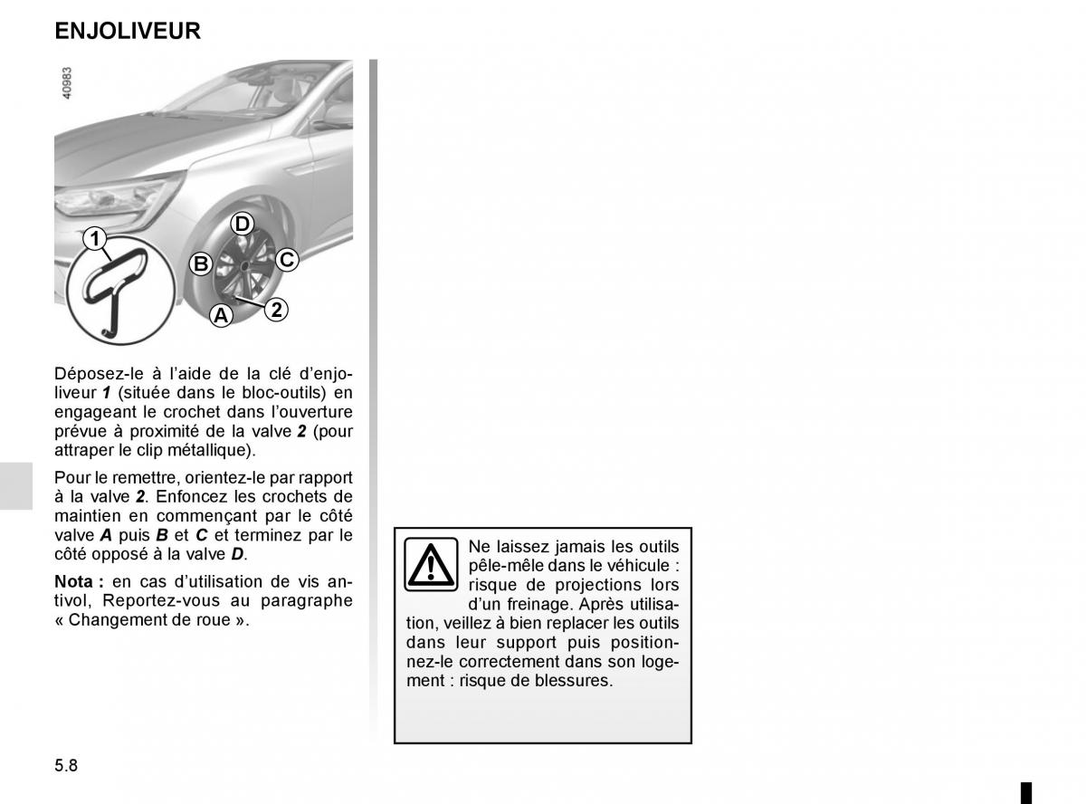 Renault Megane IV 4 manuel du proprietaire / page 276