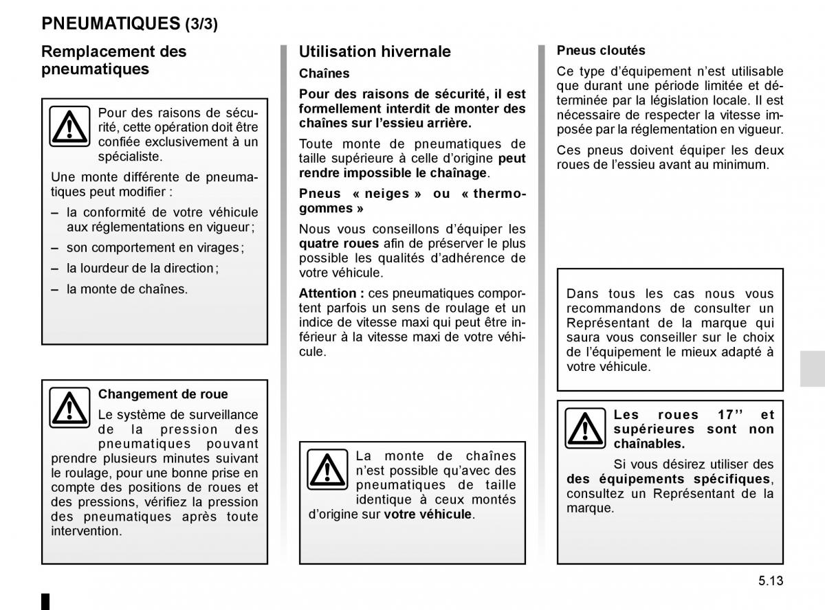 Renault Megane IV 4 manuel du proprietaire / page 281