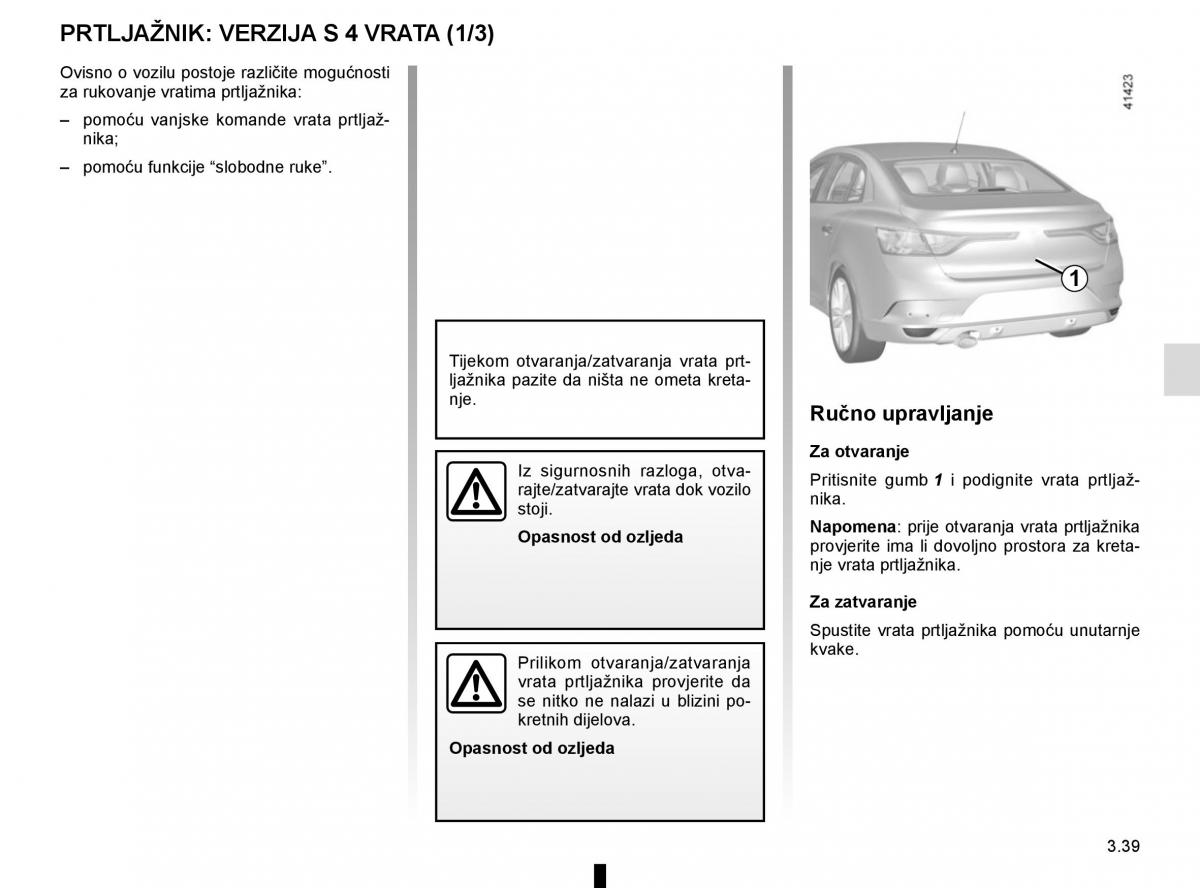 Renault Megane IV 4 vlasnicko uputstvo / page 233