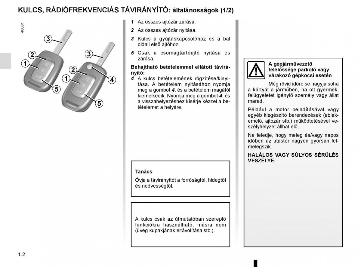 Renault Megane IV 4 Kezelesi utmutato / page 8