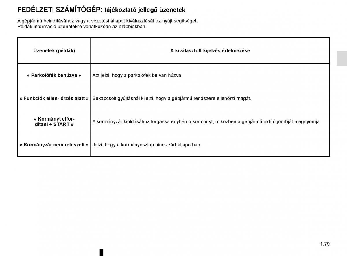 Renault Megane IV 4 Kezelesi utmutato / page 85