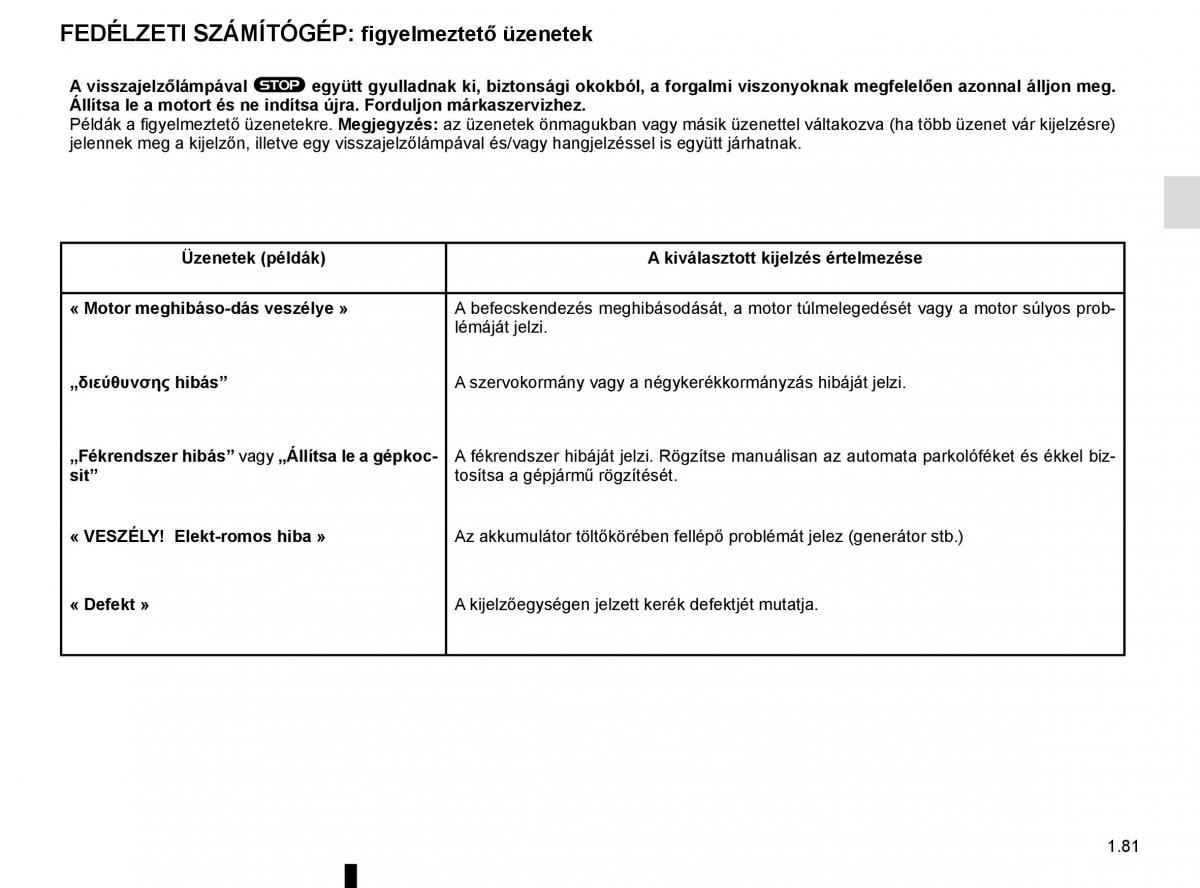 Renault Megane IV 4 Kezelesi utmutato / page 87