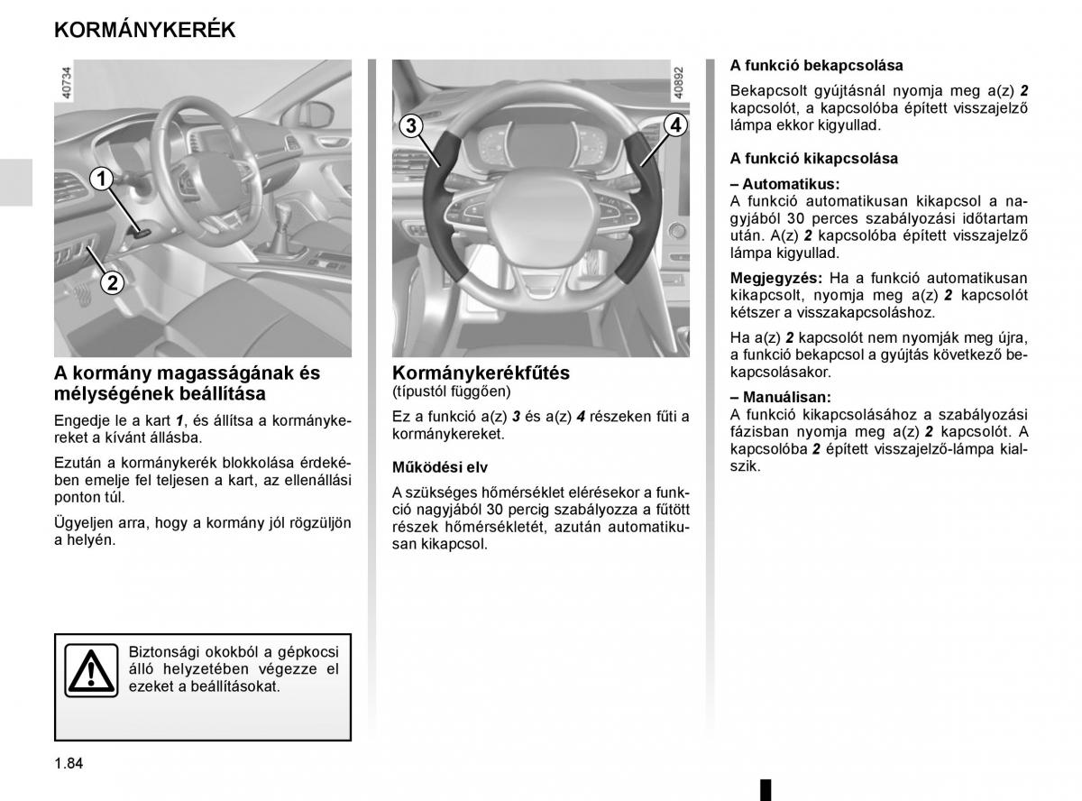 Renault Megane IV 4 Kezelesi utmutato / page 90