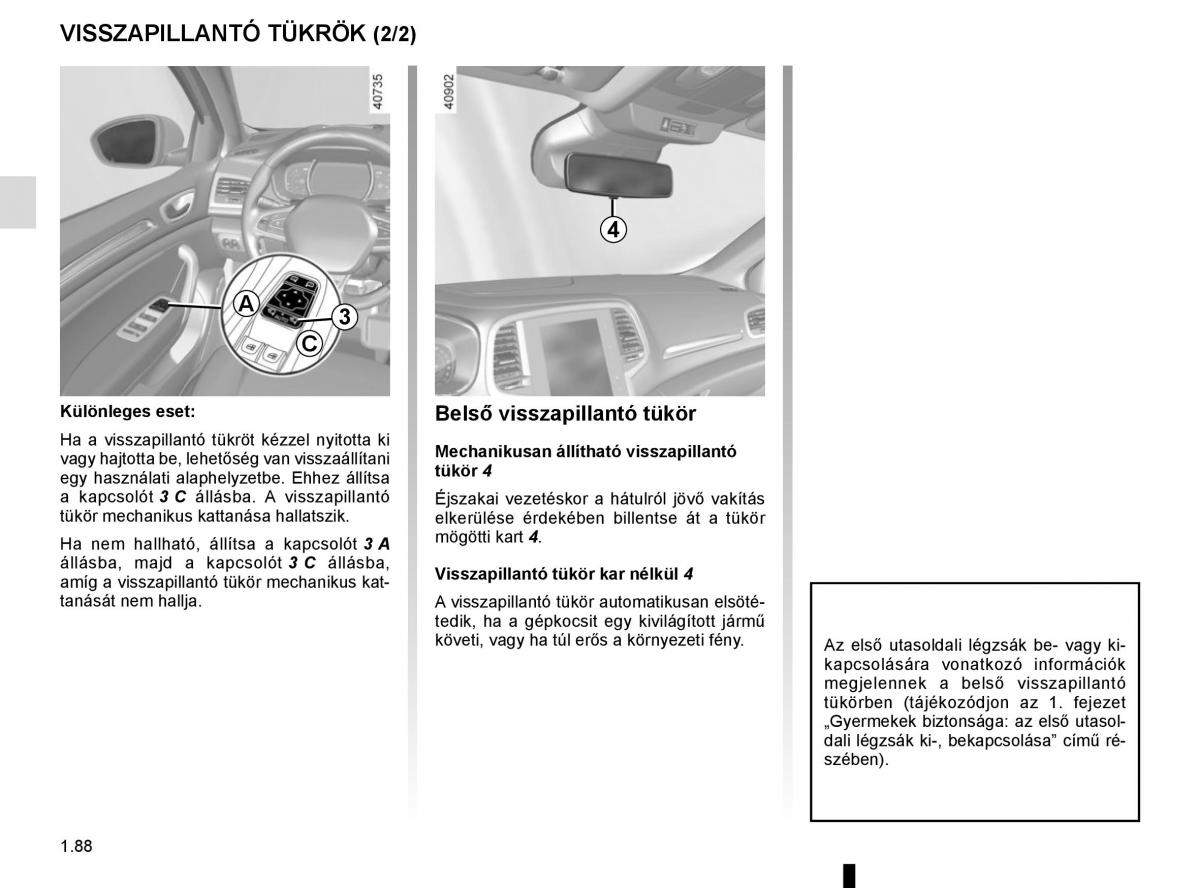 Renault Megane IV 4 Kezelesi utmutato / page 94