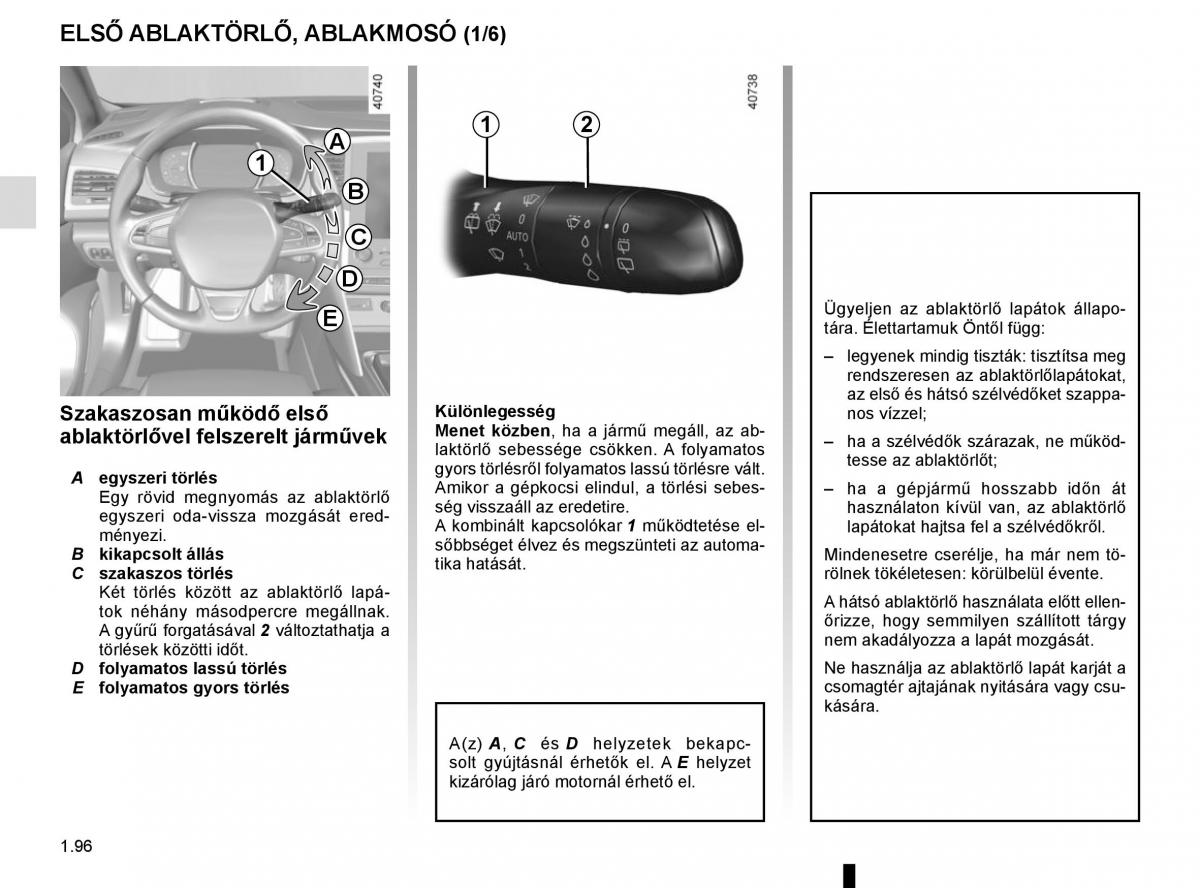 Renault Megane IV 4 Kezelesi utmutato / page 102