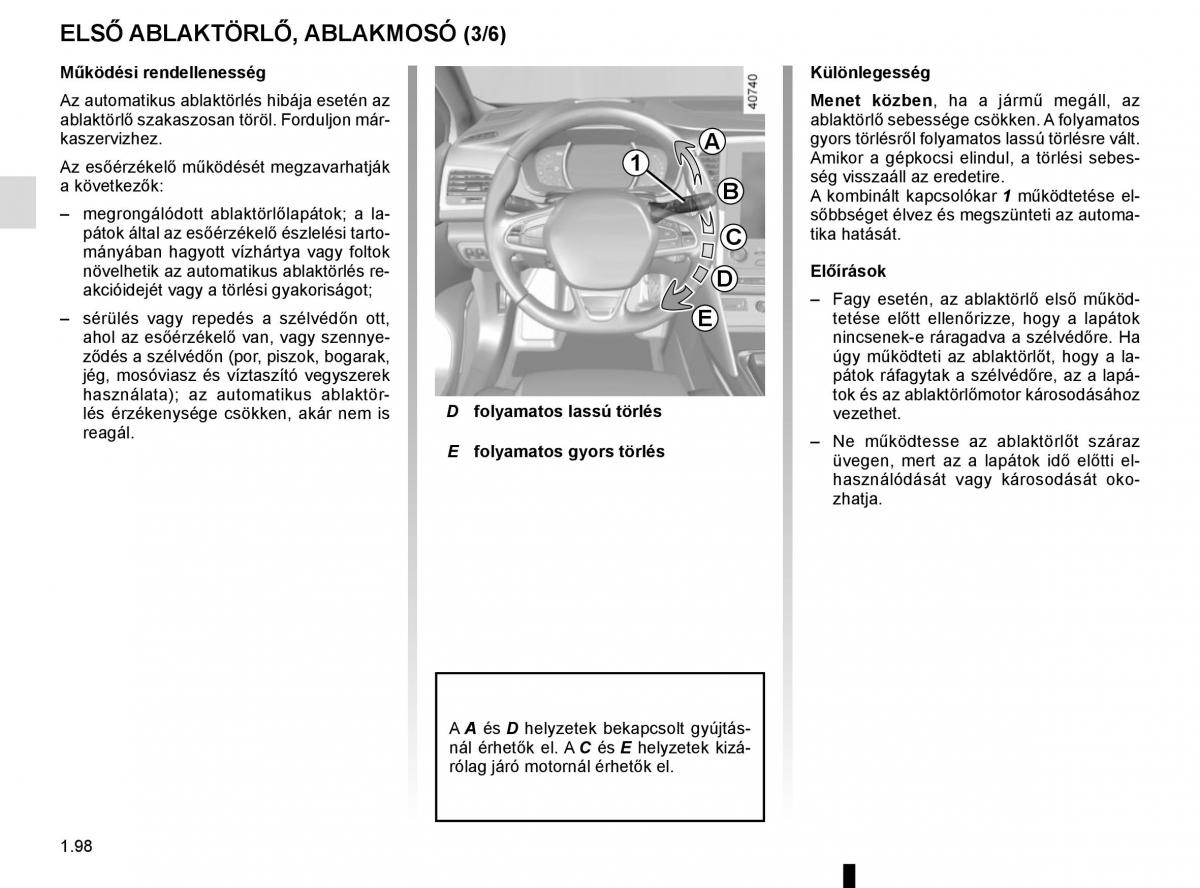 Renault Megane IV 4 Kezelesi utmutato / page 104