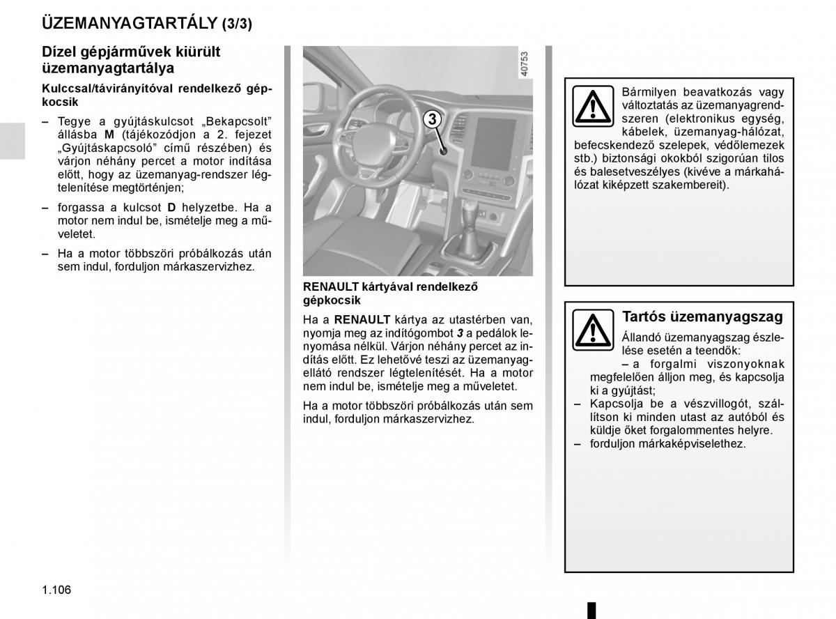 Renault Megane IV 4 Kezelesi utmutato / page 112