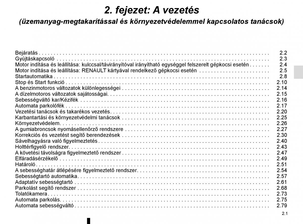 Renault Megane IV 4 Kezelesi utmutato / page 113