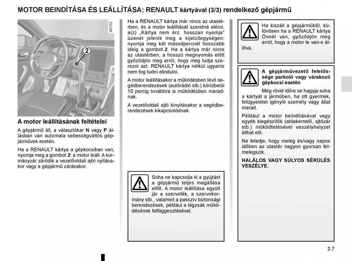 Renault Megane IV 4 Kezelesi utmutato / page 119