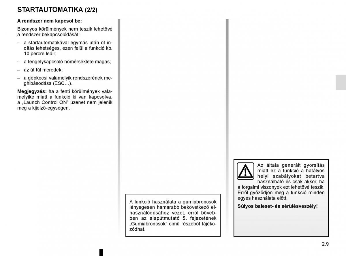 Renault Megane IV 4 Kezelesi utmutato / page 121