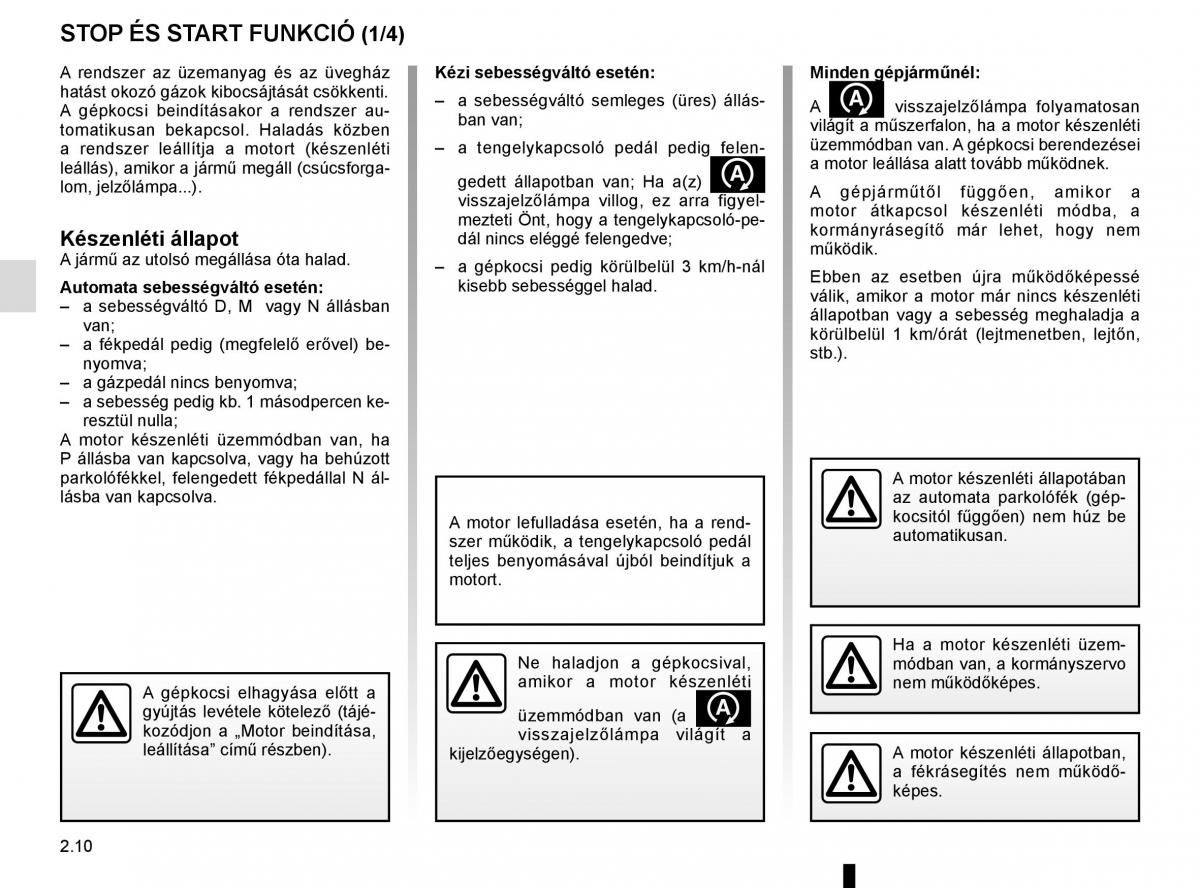 Renault Megane IV 4 Kezelesi utmutato / page 122