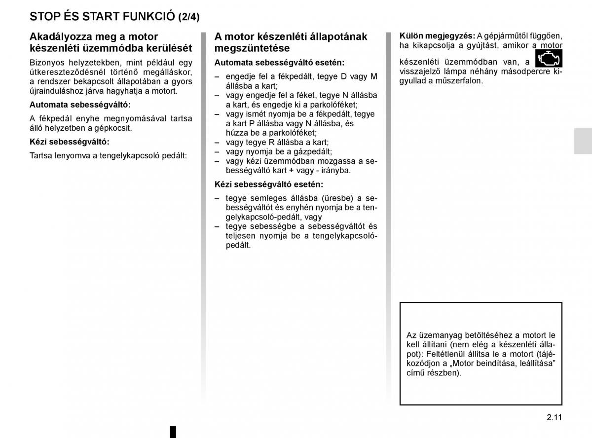 Renault Megane IV 4 Kezelesi utmutato / page 123