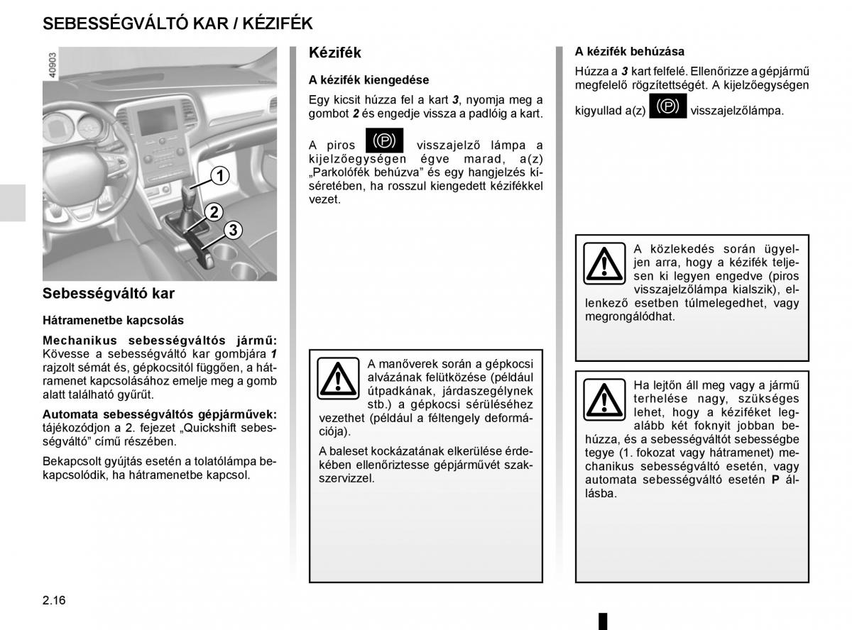 Renault Megane IV 4 Kezelesi utmutato / page 128