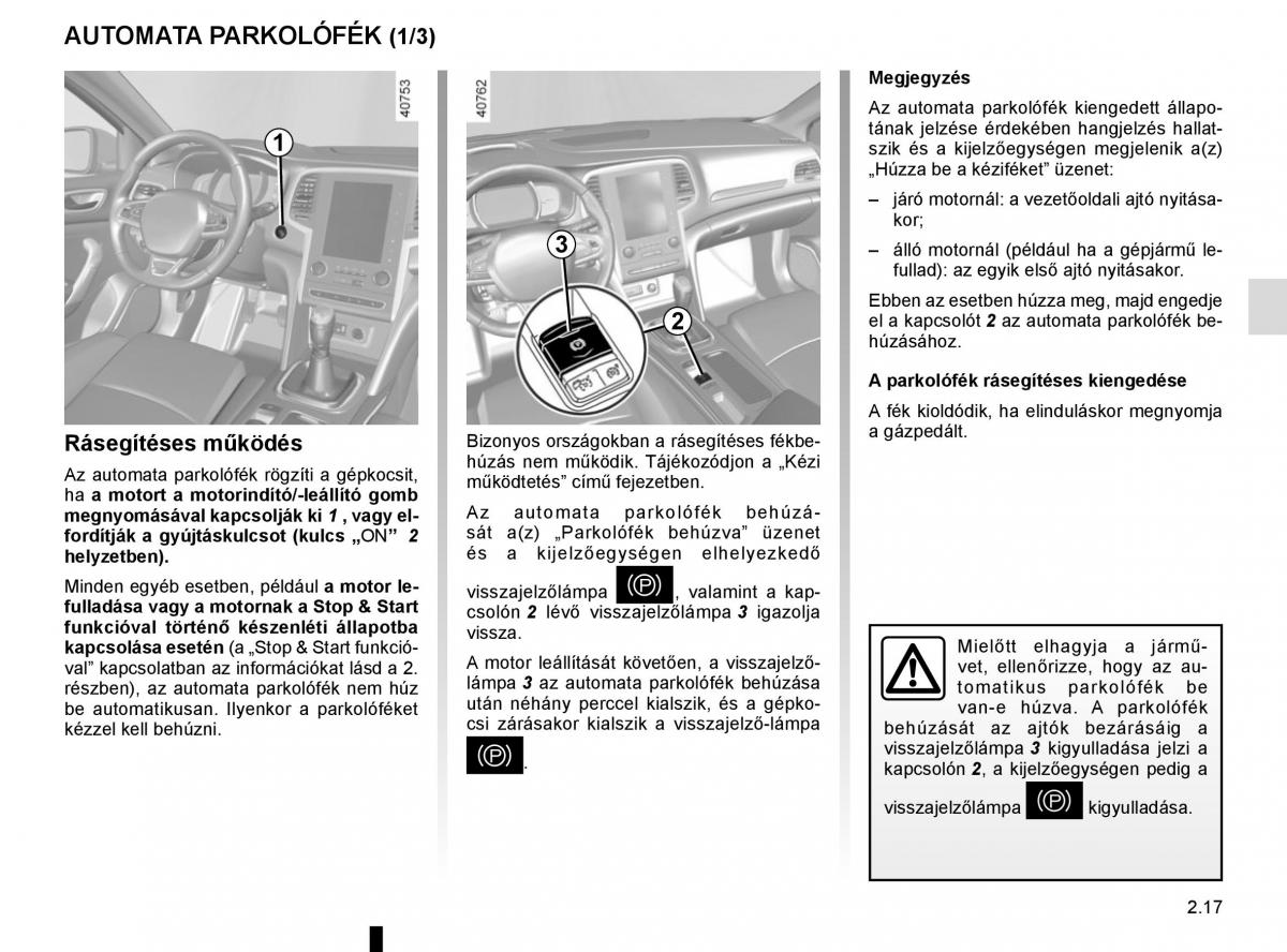 Renault Megane IV 4 Kezelesi utmutato / page 129