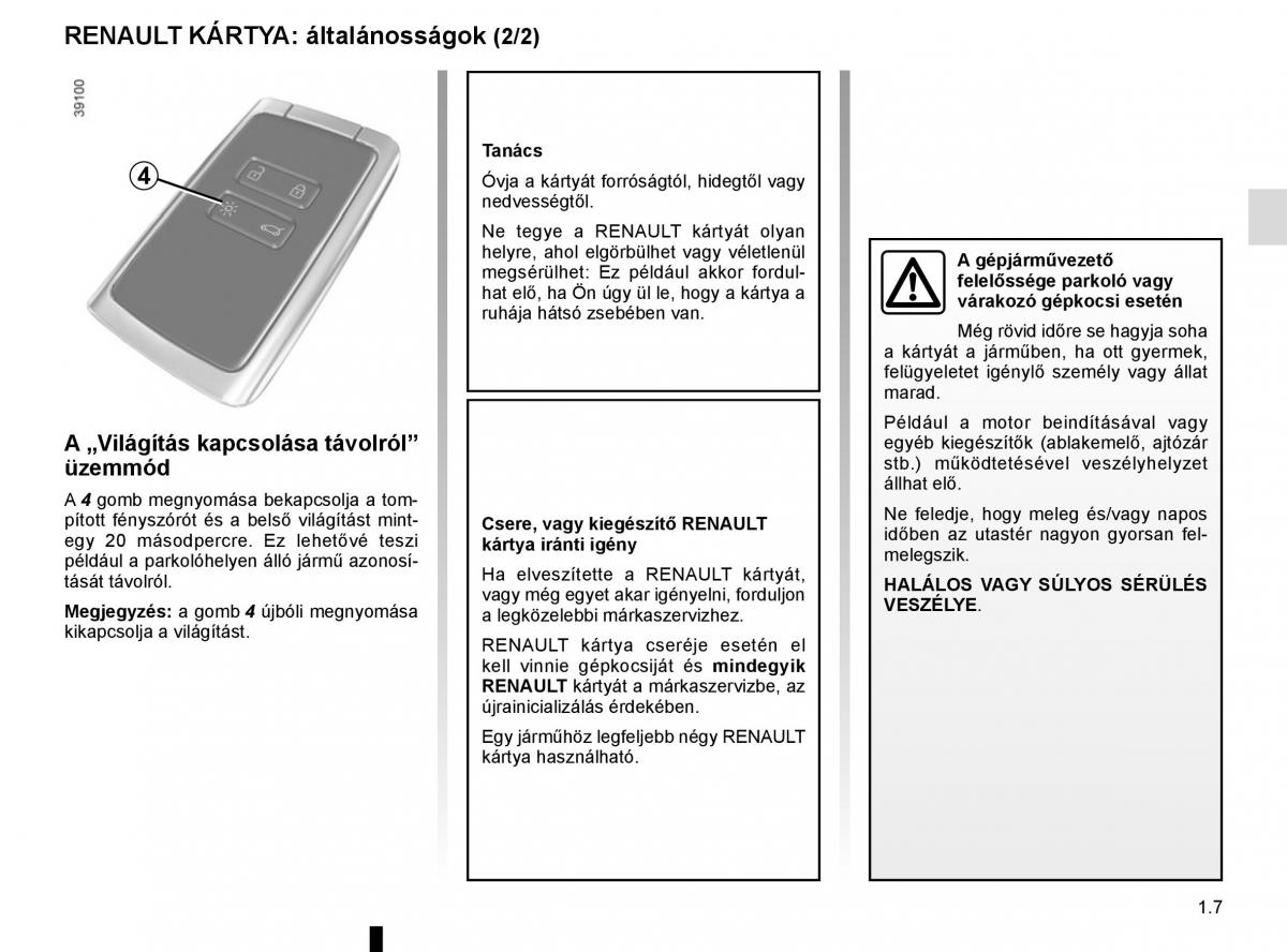 Renault Megane IV 4 Kezelesi utmutato / page 13