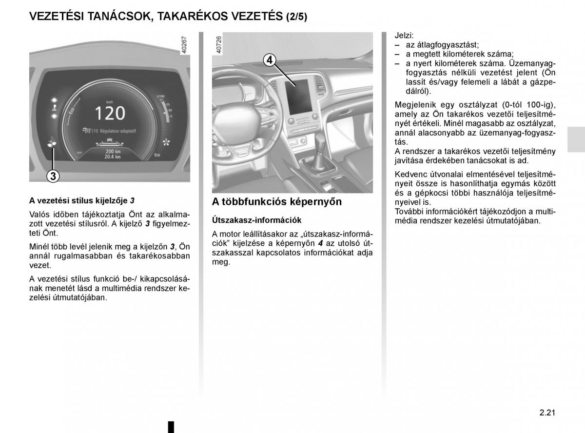 Renault Megane IV 4 Kezelesi utmutato / page 133