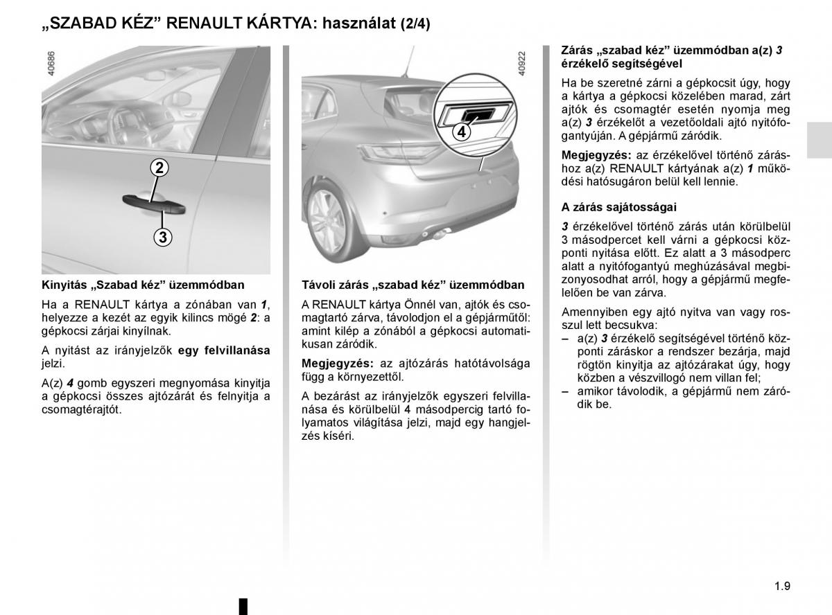 Renault Megane IV 4 Kezelesi utmutato / page 15