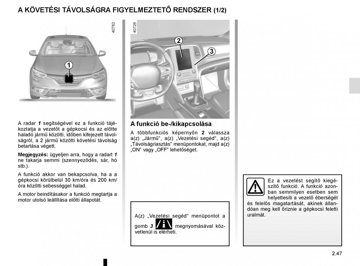 Renault Megane IV 4 Kezelesi utmutato / page 159