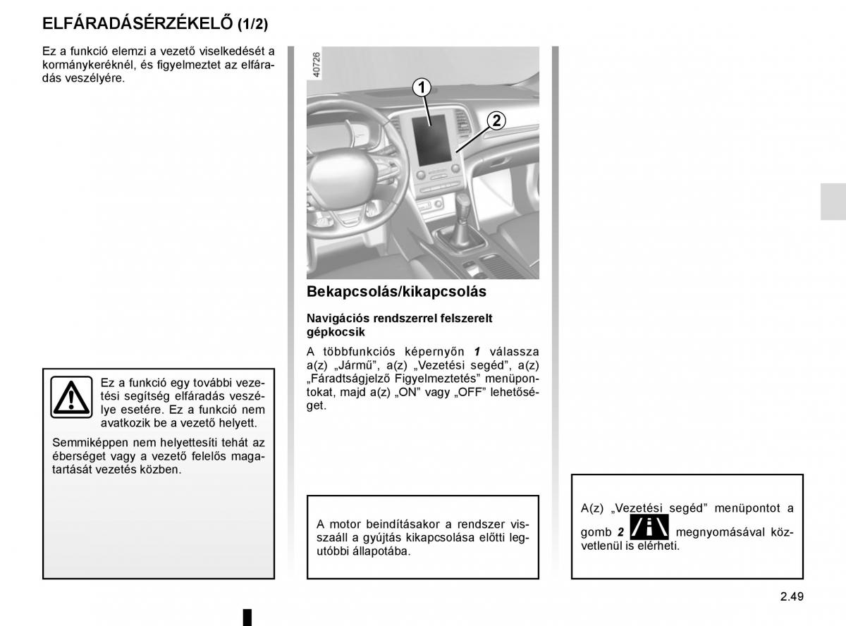 Renault Megane IV 4 Kezelesi utmutato / page 161