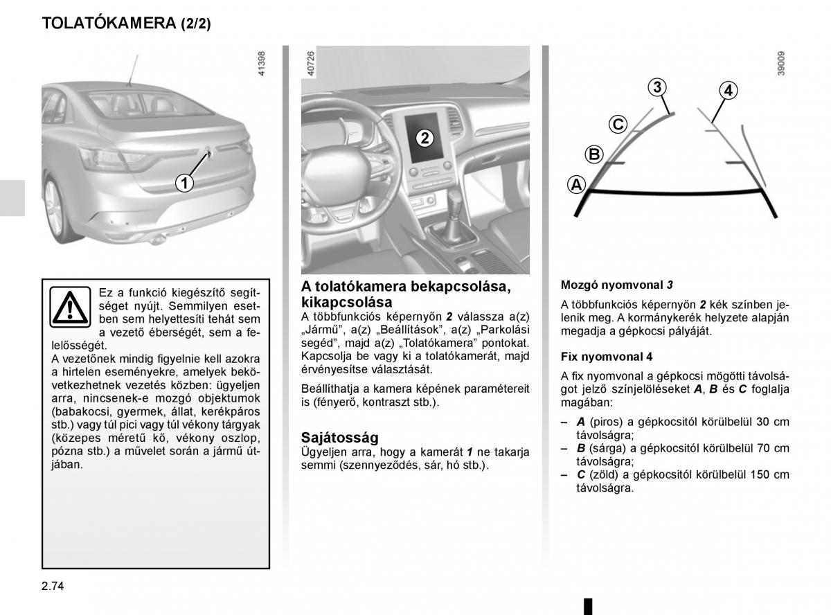 Renault Megane IV 4 Kezelesi utmutato / page 186