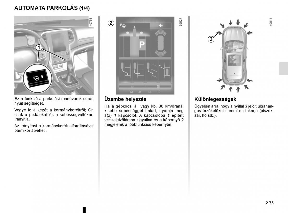 Renault Megane IV 4 Kezelesi utmutato / page 187