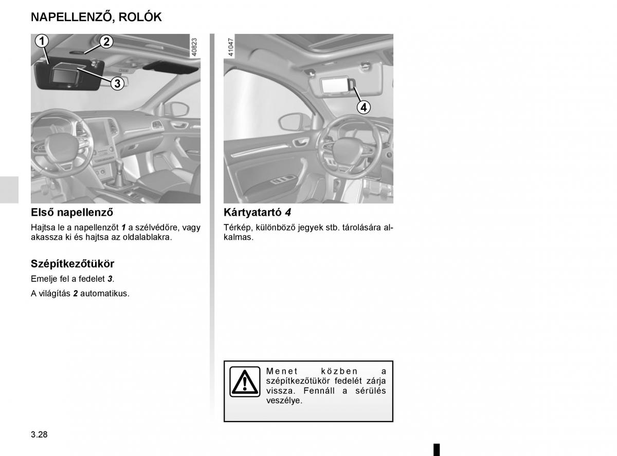 Renault Megane IV 4 Kezelesi utmutato / page 222