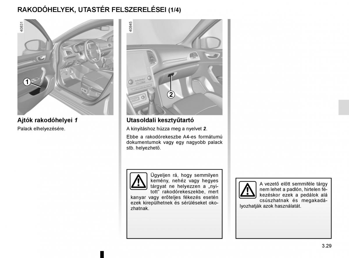 Renault Megane IV 4 Kezelesi utmutato / page 223