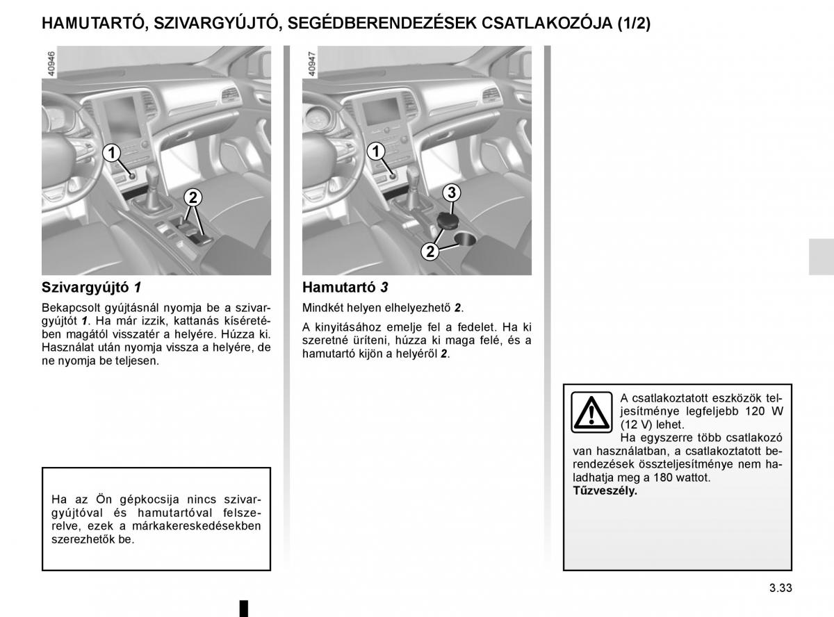 Renault Megane IV 4 Kezelesi utmutato / page 227