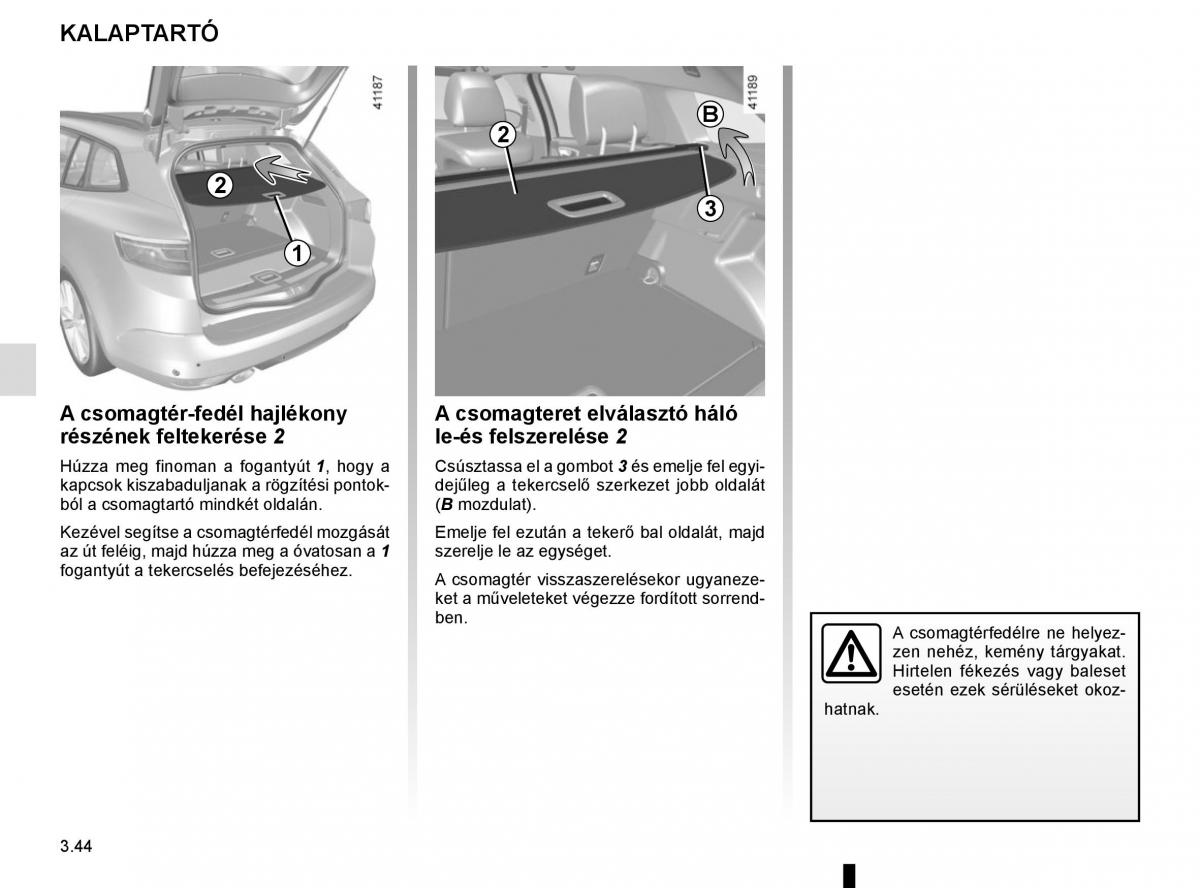 Renault Megane IV 4 Kezelesi utmutato / page 238