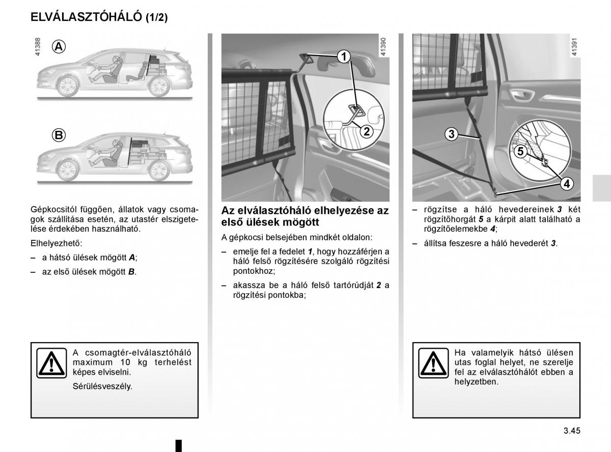 Renault Megane IV 4 Kezelesi utmutato / page 239