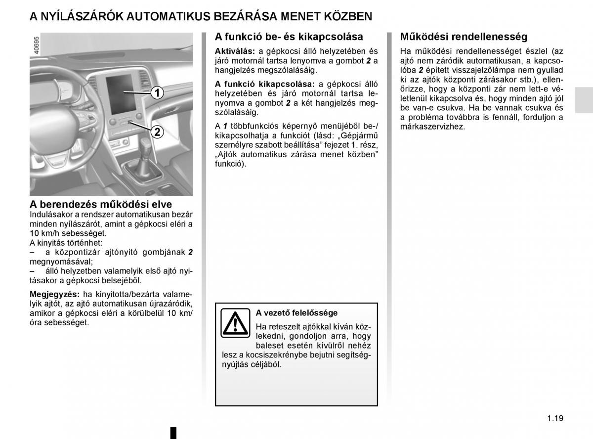 Renault Megane IV 4 Kezelesi utmutato / page 25