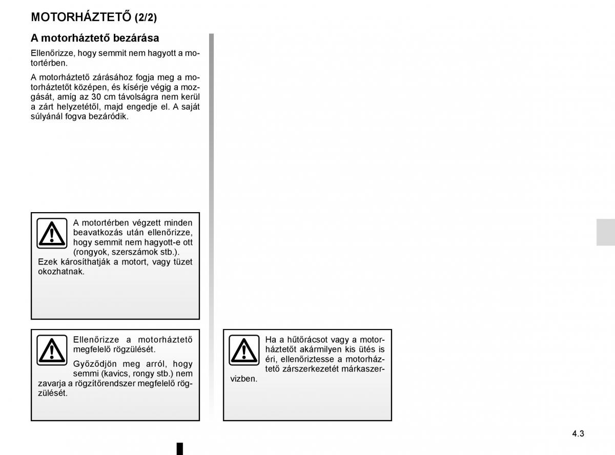 Renault Megane IV 4 Kezelesi utmutato / page 253