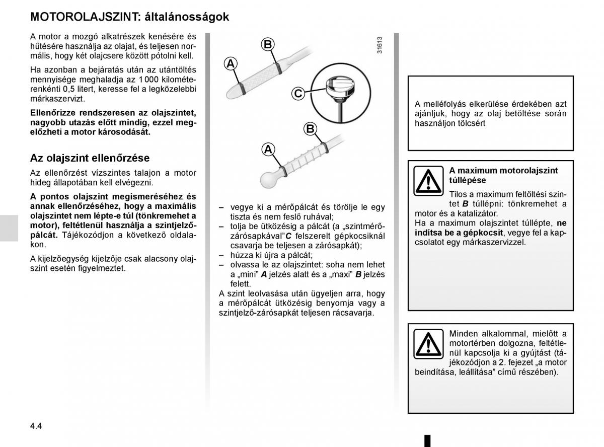 Renault Megane IV 4 Kezelesi utmutato / page 254