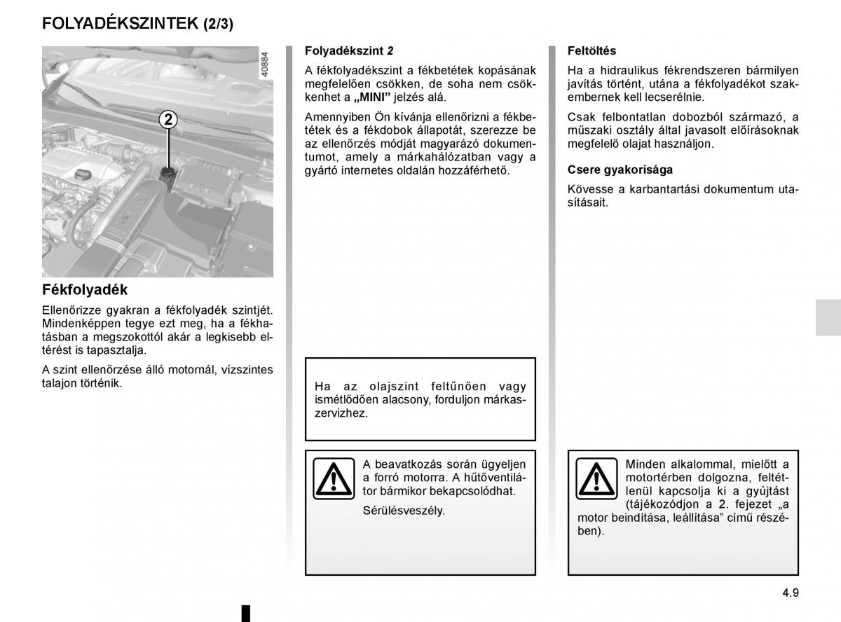 Renault Megane IV 4 Kezelesi utmutato / page 259