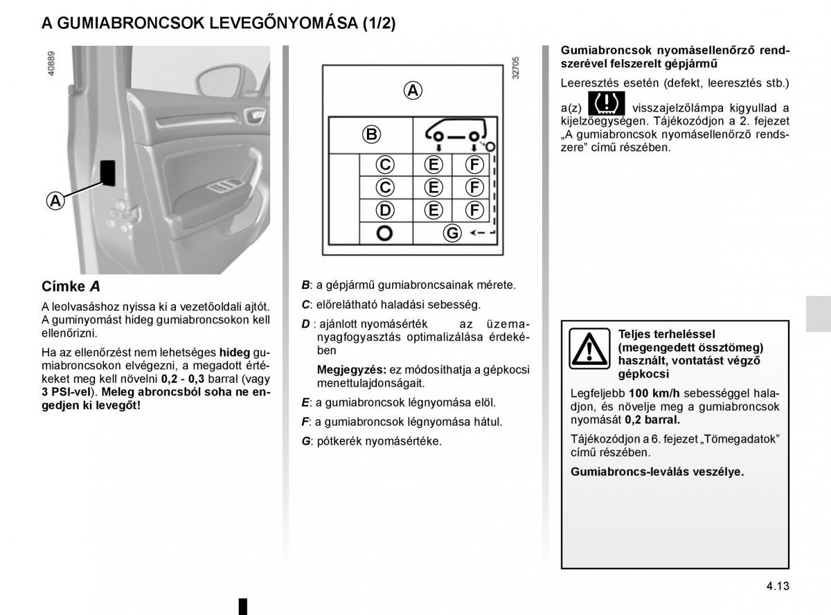 Renault Megane IV 4 Kezelesi utmutato / page 263