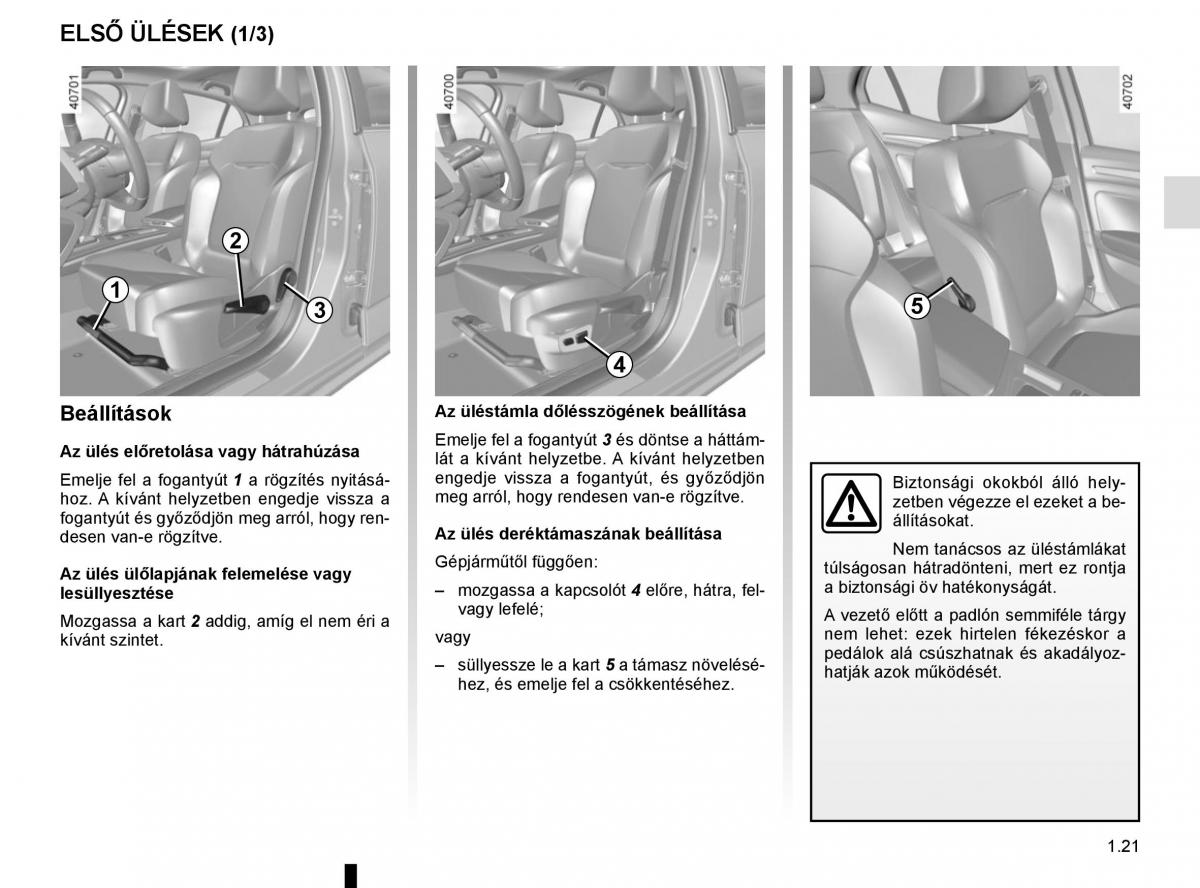 Renault Megane IV 4 Kezelesi utmutato / page 27