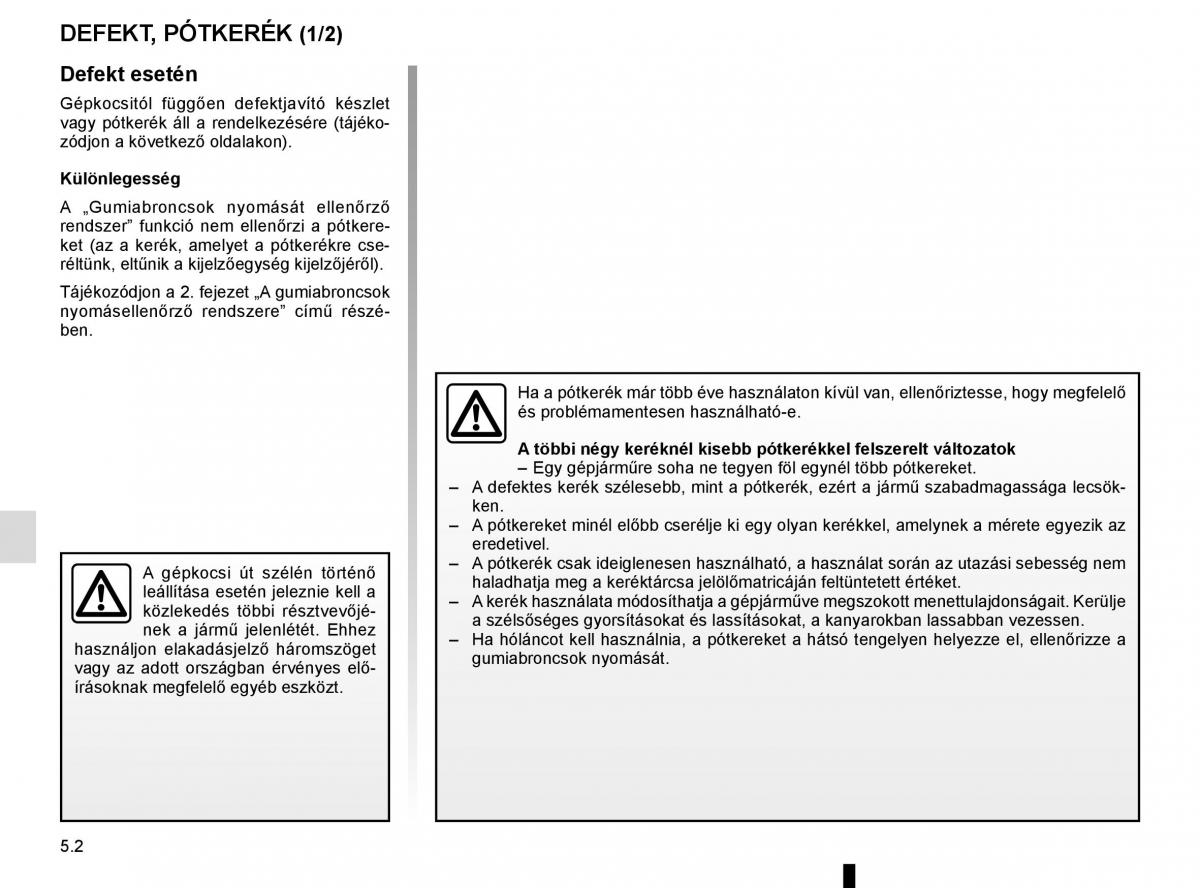 Renault Megane IV 4 Kezelesi utmutato / page 270