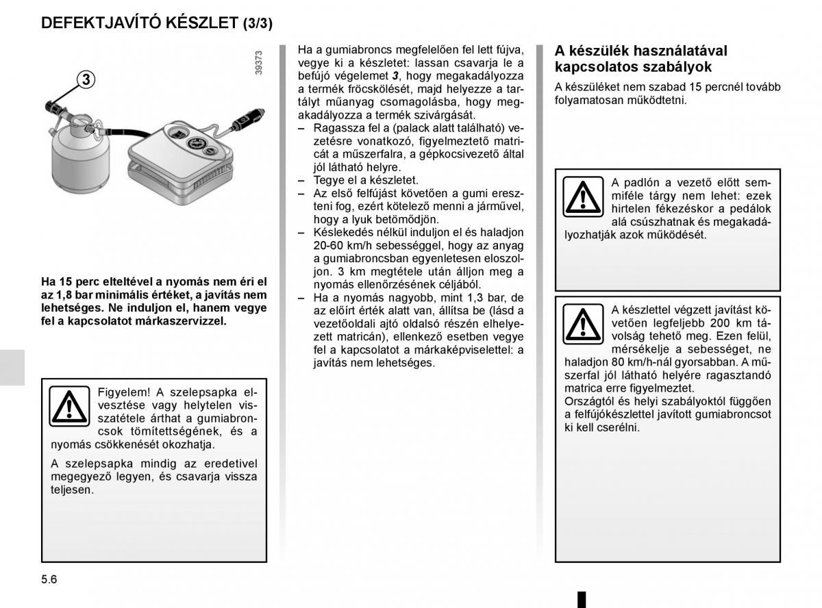 Renault Megane IV 4 Kezelesi utmutato / page 274