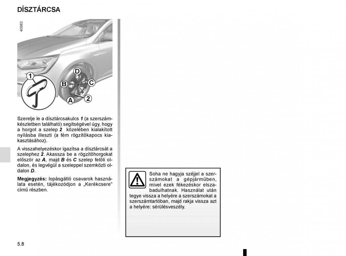 Renault Megane IV 4 Kezelesi utmutato / page 276