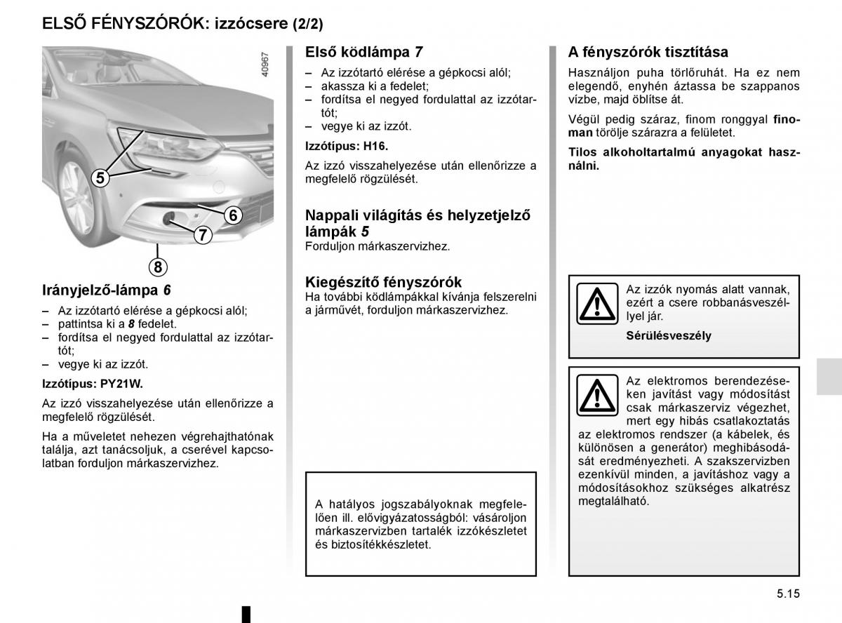 Renault Megane IV 4 Kezelesi utmutato / page 283