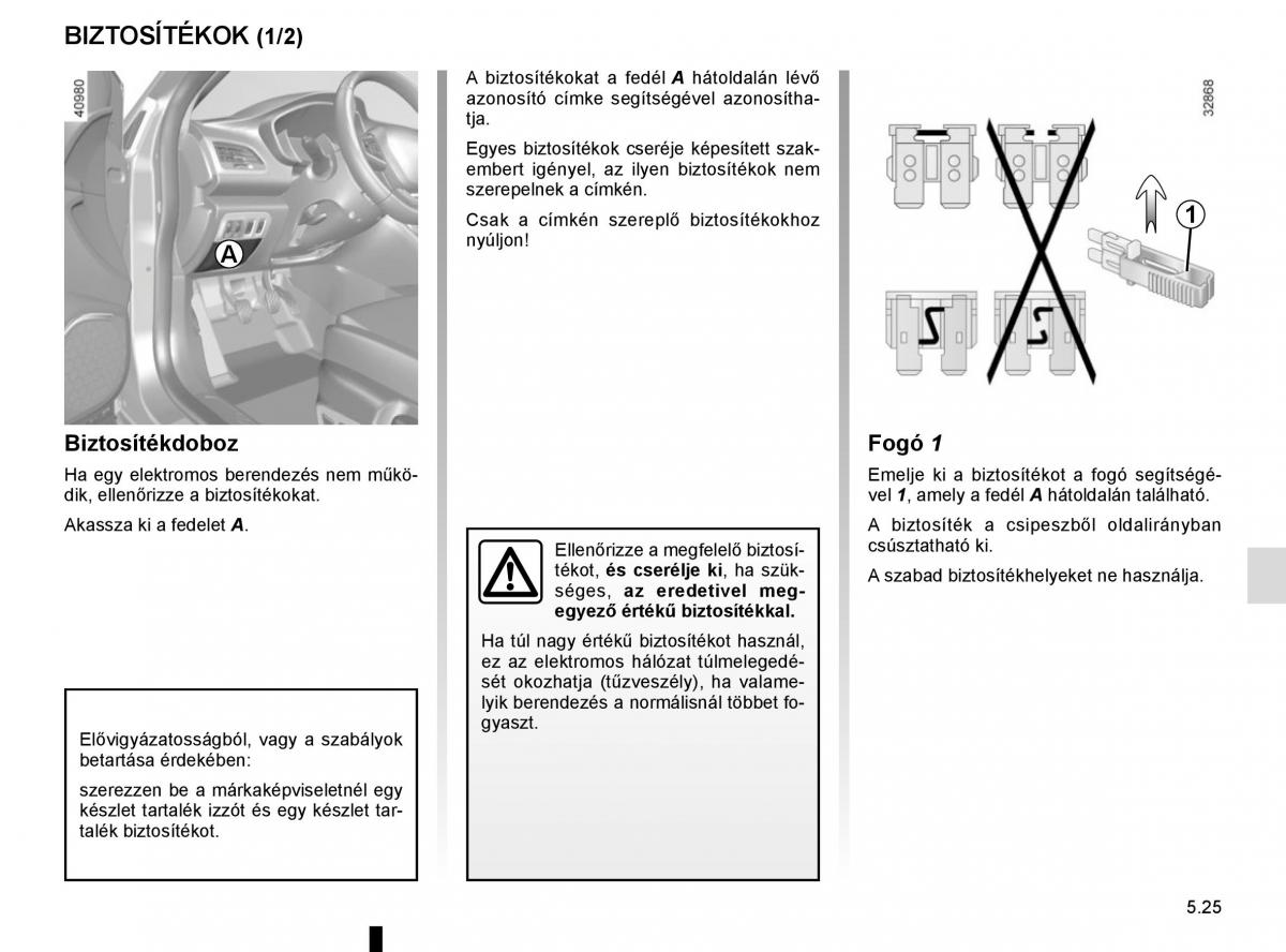 Renault Megane IV 4 Kezelesi utmutato / page 293